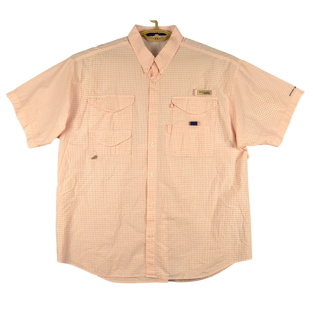 Columbia Super Bonehead Fishing Shirt Vented‎ Plaid Button Up XL